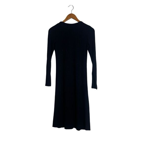 Antistar black long sleeve midi dress - Picture 8 of 10